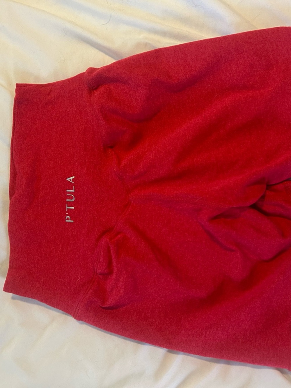 P'tula Bold Red High-Waist Pencil Skirt